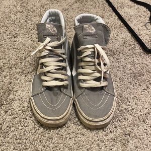High top grey old skool vans